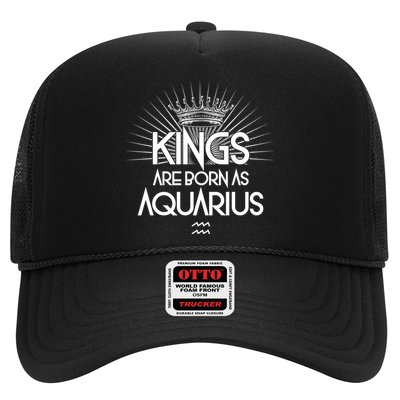 Kings Are Born As Aquarius Trucker Hat