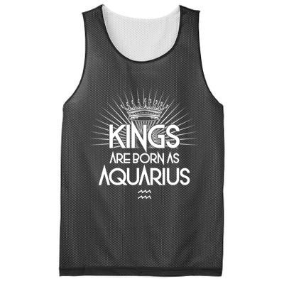 Kings Are Born As Aquarius Mesh Reversible Basketball Jersey Tank