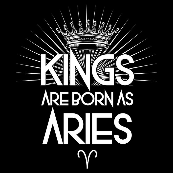 Kings Are Born As Aries Cropped Pullover Crew