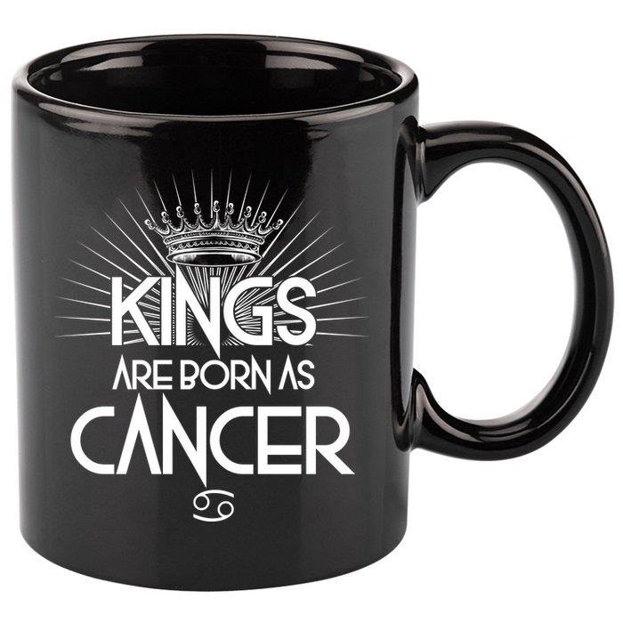 Kings Are Born As Cancer 11oz C Handle Ceramic Mug