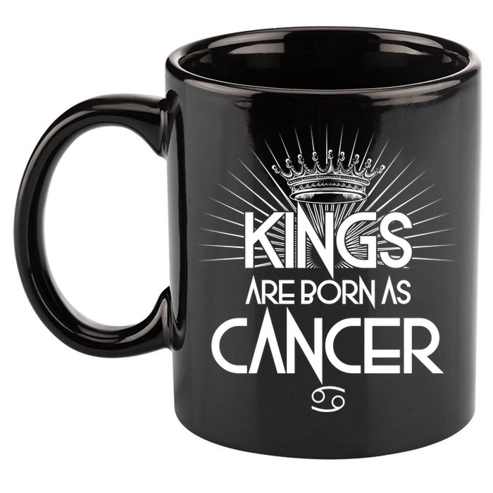 Kings Are Born As Cancer 11oz C Handle Ceramic Mug