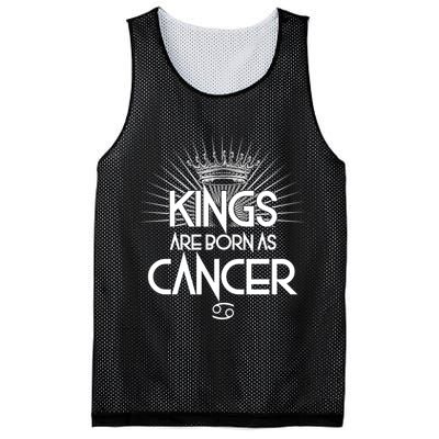 Kings Are Born As Cancer Mesh Reversible Basketball Jersey Tank