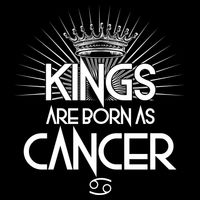 Kings Are Born As Cancer Baby Bodysuit