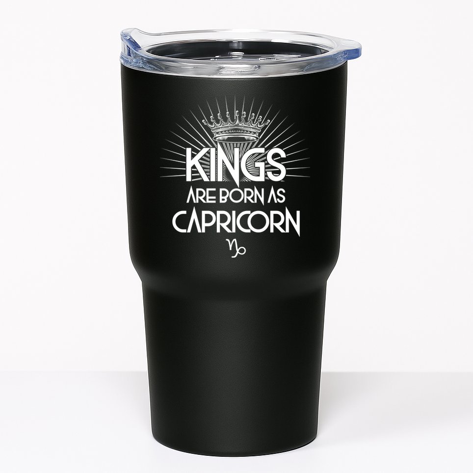 Kings Are Born As Capricorn Tumbler