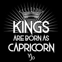 Kings Are Born As Capricorn Wool Snapback Cap