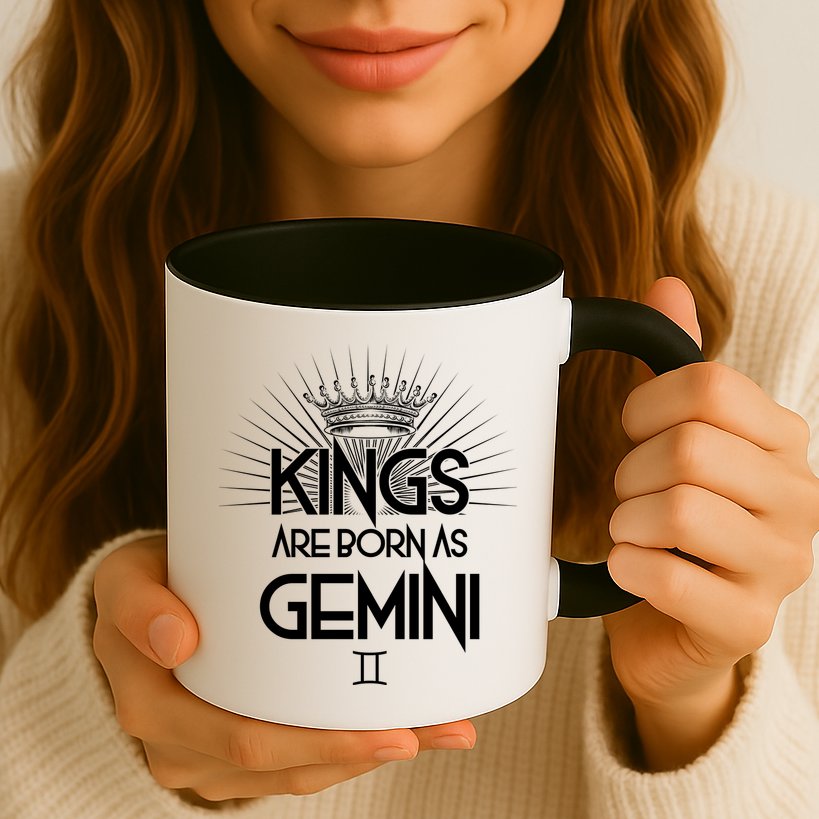 Kings Are Born As Gemini Mug
