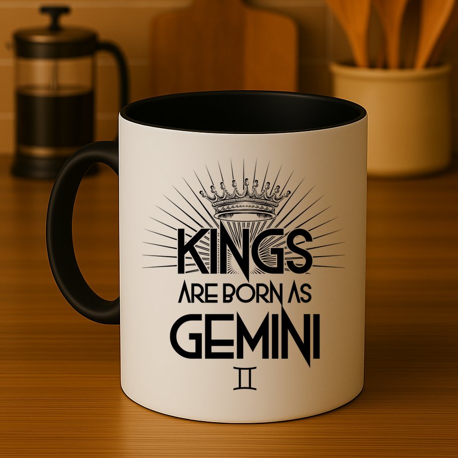 Kings Are Born As Gemini Mug