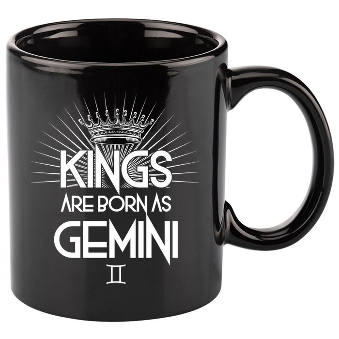 Kings Are Born As Gemini 11oz C Handle Ceramic Mug