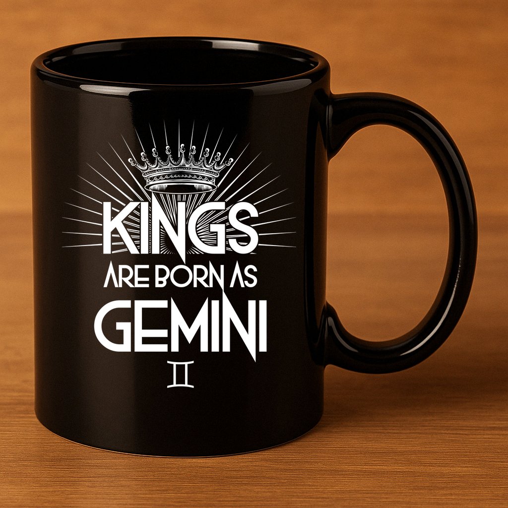 Kings Are Born As Gemini 11oz C Handle Ceramic Mug