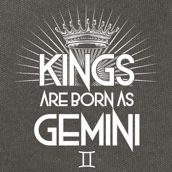 Kings Are Born As Gemini Cotton Canvas Backpack
