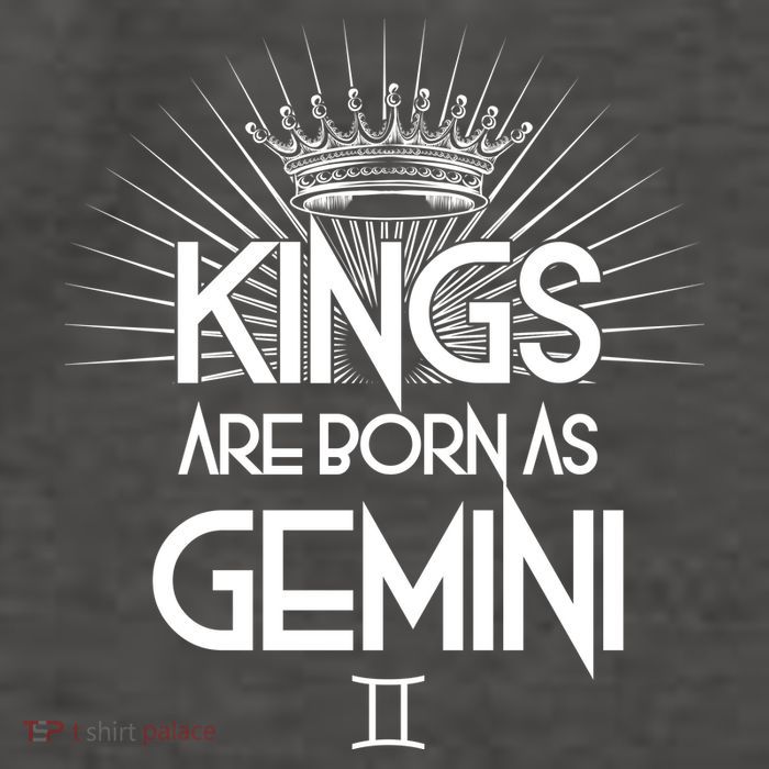 Kings Are Born As Gemini Vector Backpack