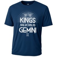 Kings Are Born As Gemini Cooling Performance Crew T-Shirt