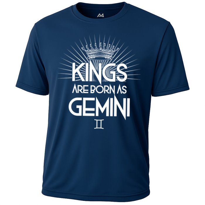 Kings Are Born As Gemini Cooling Performance Crew T-Shirt