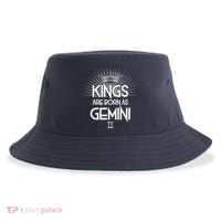 Kings Are Born As Gemini Sustainable Bucket Hat