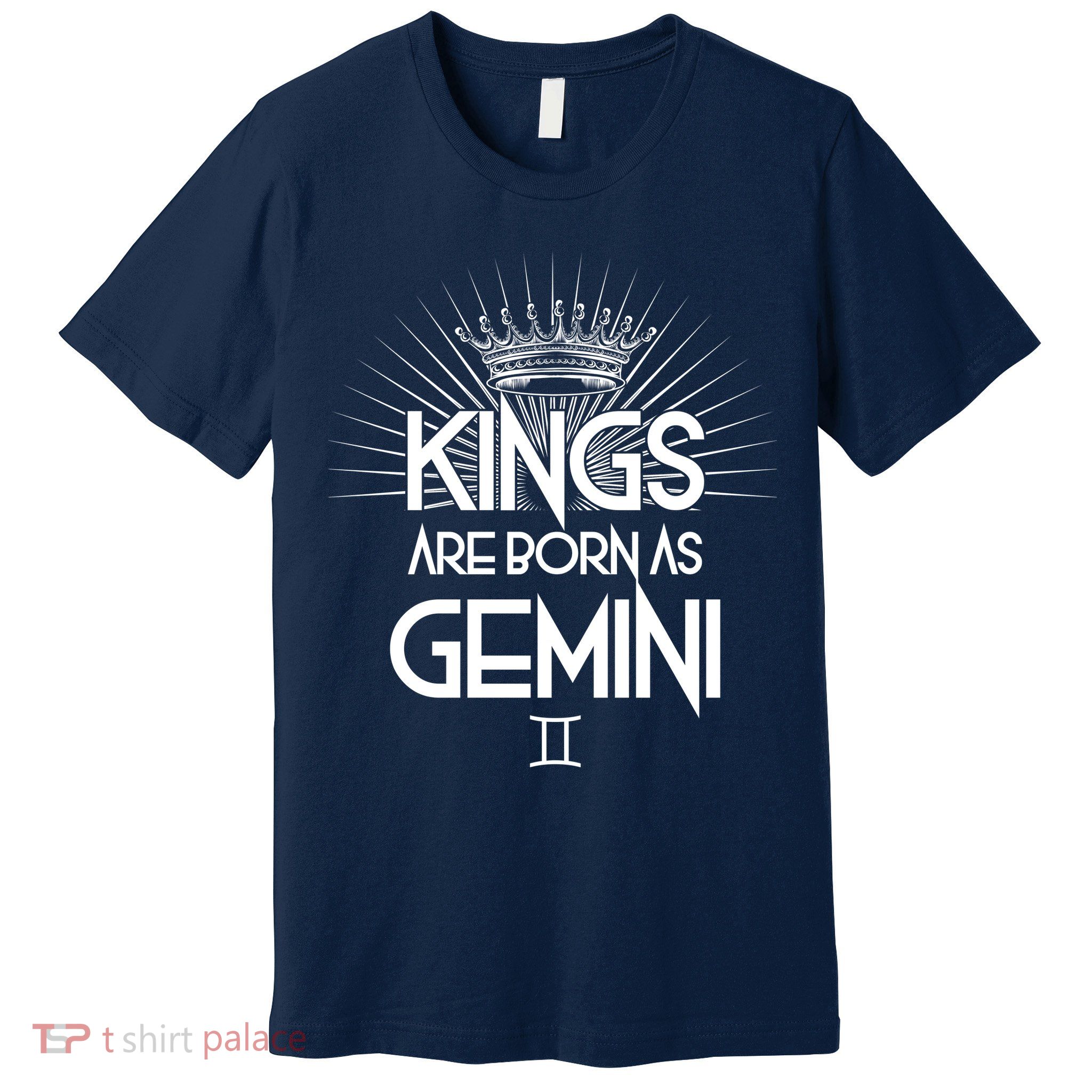 Kings Are Born As Gemini Premium T-Shirt