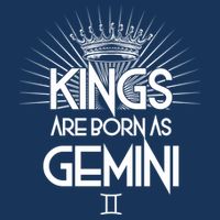 Kings Are Born As Gemini Golf Towel