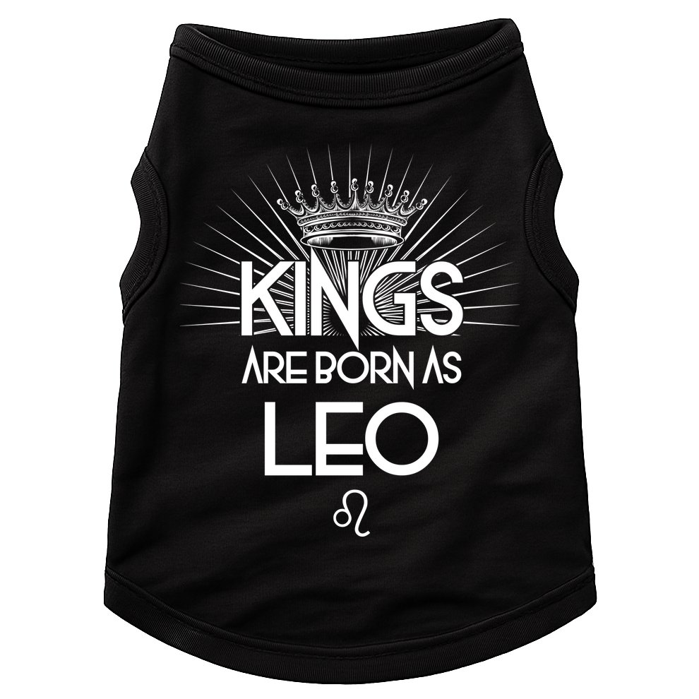 Kings Are Born As Leo Doggie Tank