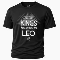 Kings Are Born As Leo Cooling Performance Crew T-Shirt