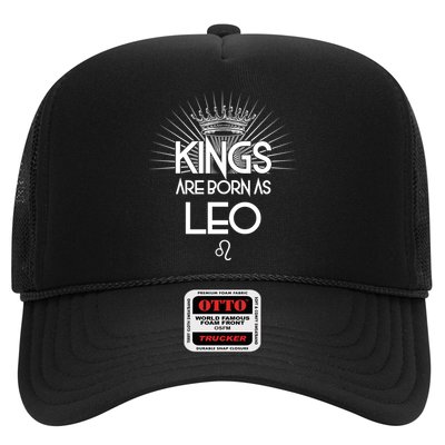 Kings Are Born As Leo Trucker Hat