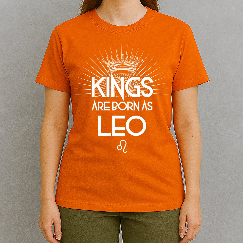 Kings Are Born As Leo T-Shirt