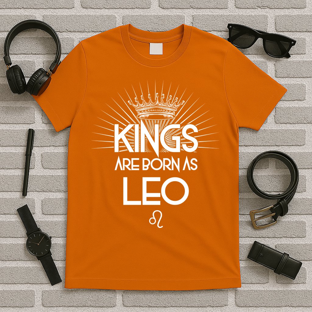 Kings Are Born As Leo T-Shirt