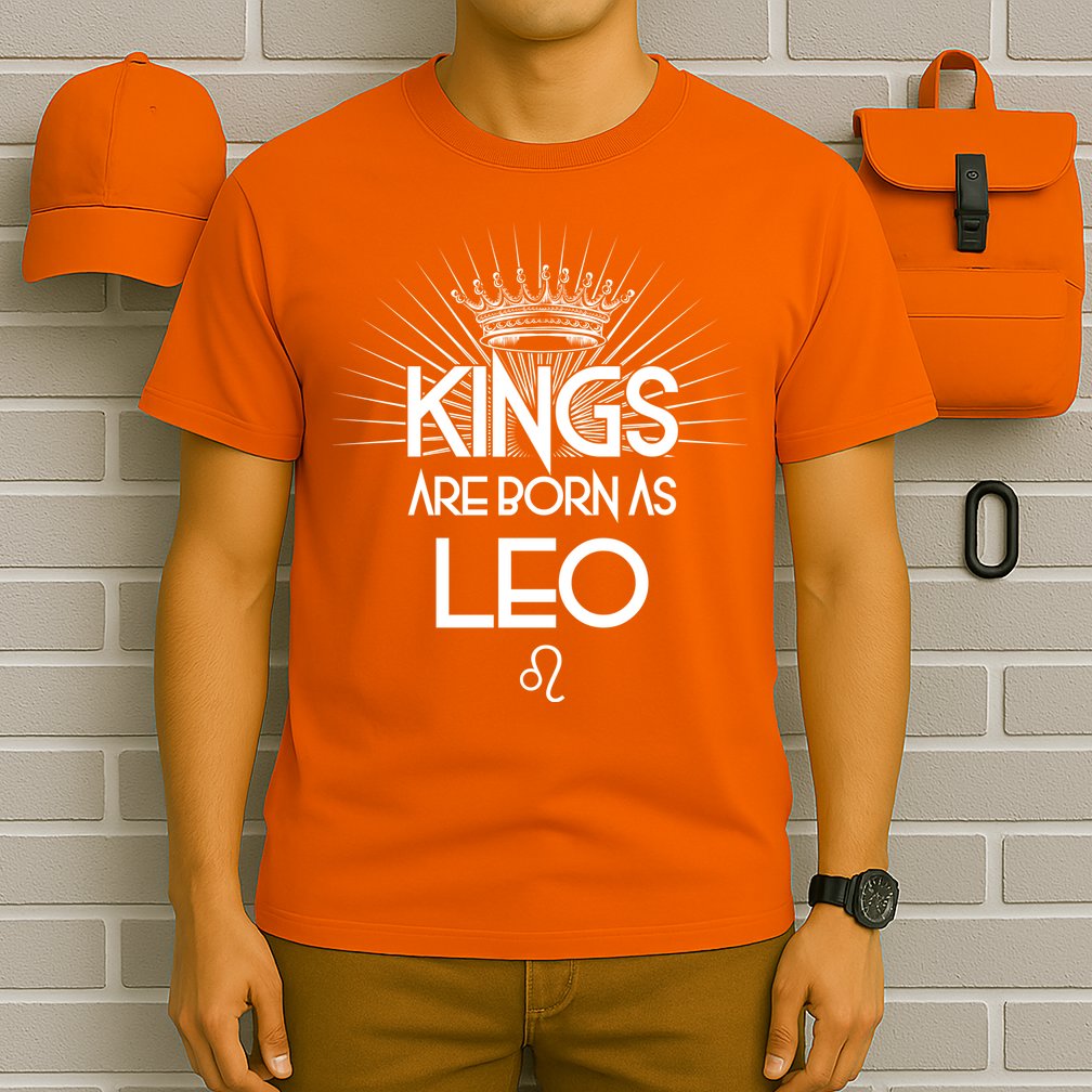 Kings Are Born As Leo T-Shirt