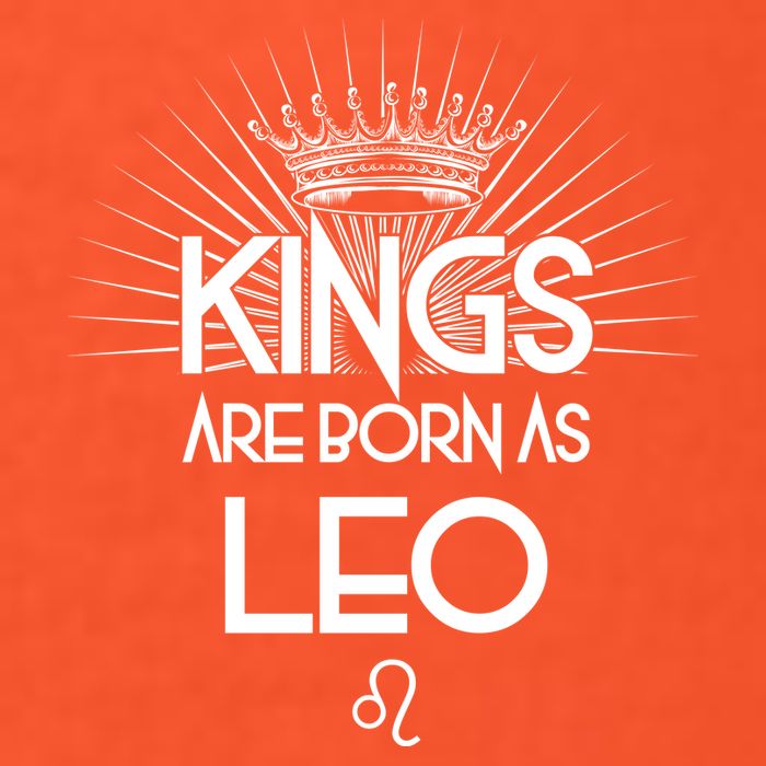Kings Are Born As Leo Button