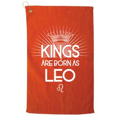 Kings Are Born As Leo Golf Towel