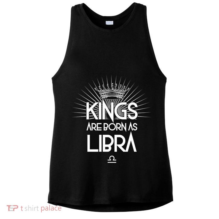 Kings Are Born As Libra Ladies PosiCharge Tri-Blend Wicking Tank