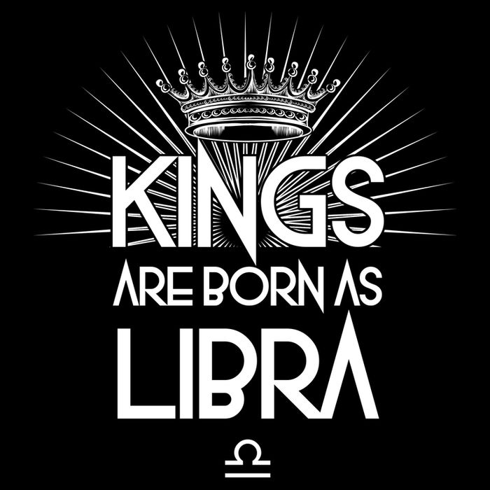 Kings Are Born As Libra Drawstring Bag