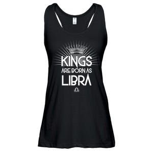 Kings Are Born As Libra Ladies Essential Flowy Tank