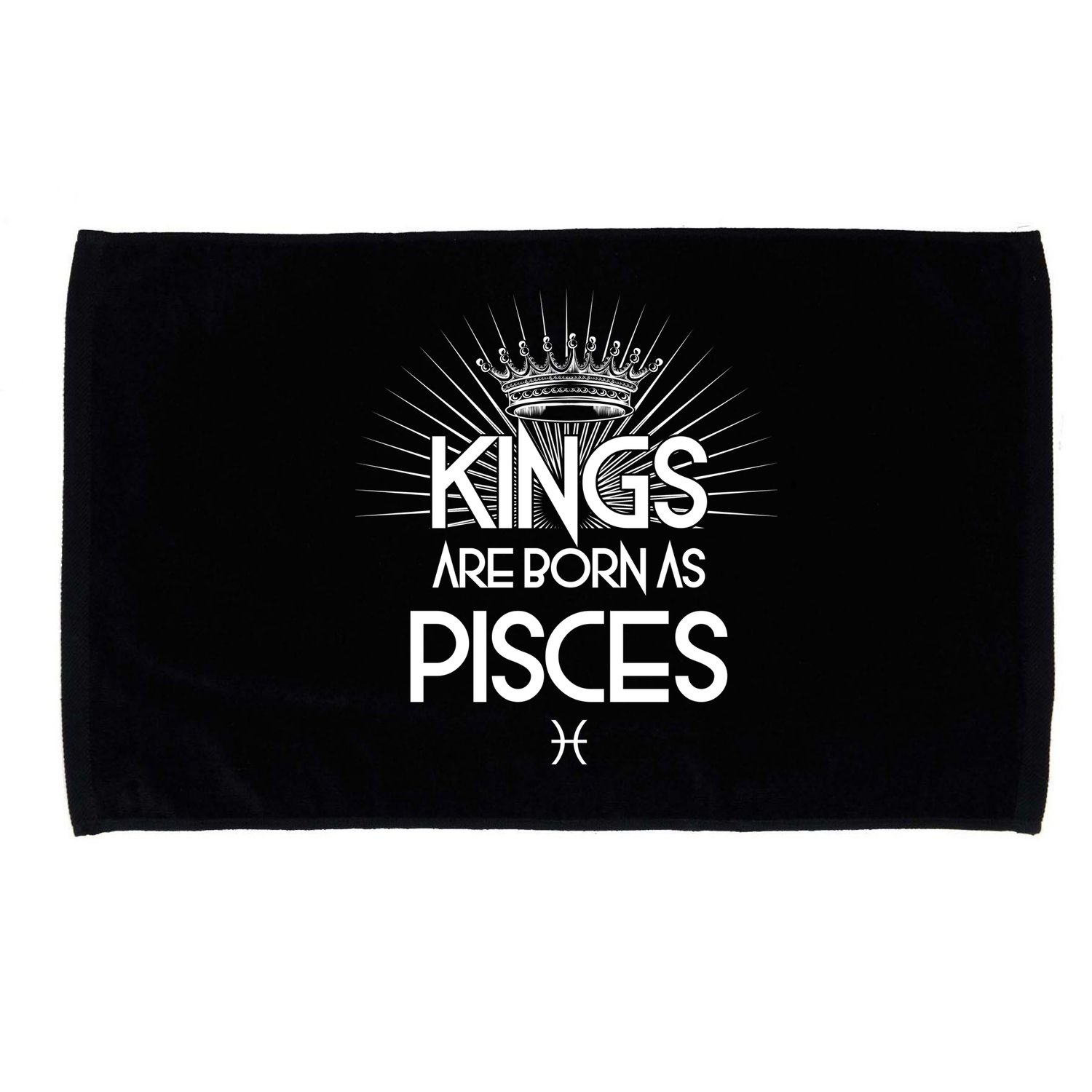 Kings Are Born As Pisces Microfiber Hand Towel