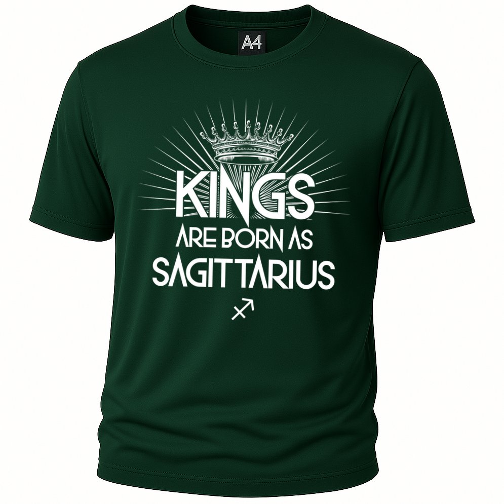Kings Are Born As Sagittarius Performance Shirt
