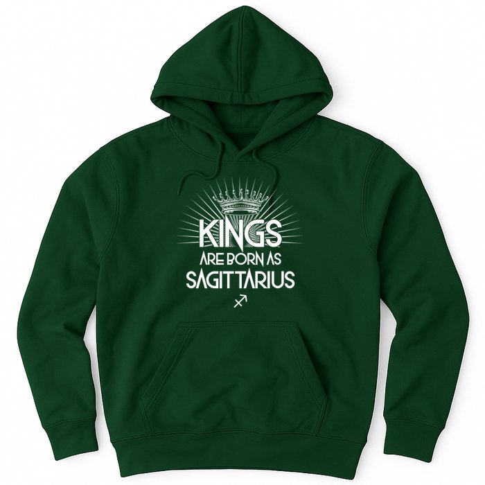Kings Are Born As Sagittarius Hoodie