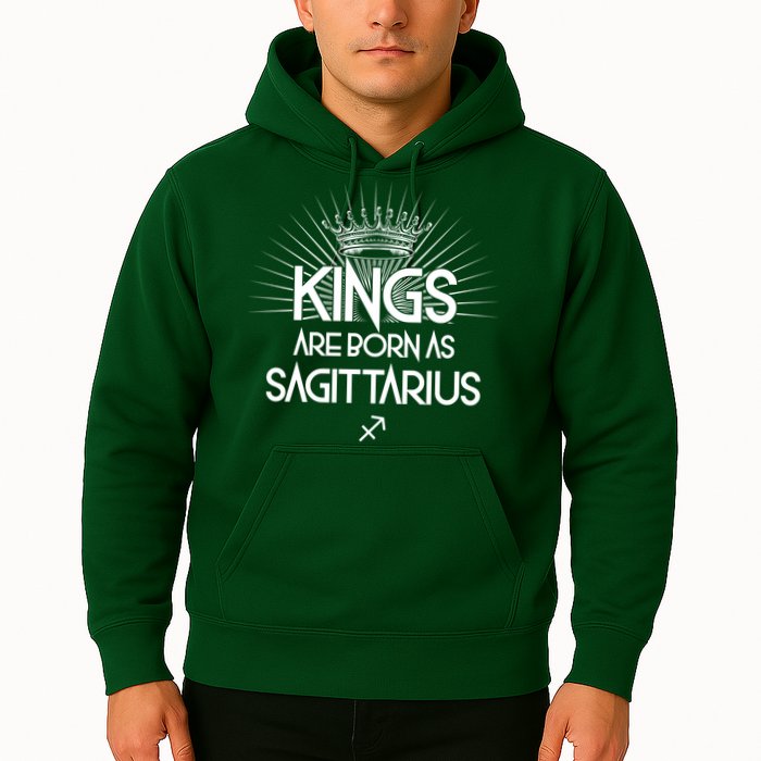 Kings Are Born As Sagittarius Hoodie