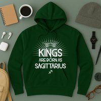 Kings Are Born As Sagittarius Hoodie