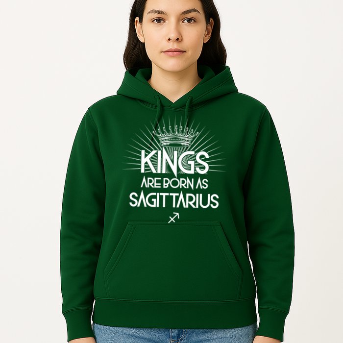 Kings Are Born As Sagittarius Hoodie