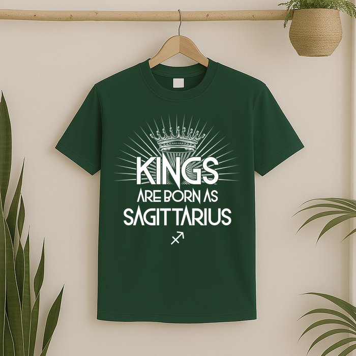 Kings Are Born As Sagittarius T-Shirt
