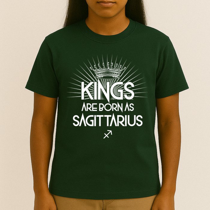 Kings Are Born As Sagittarius T-Shirt