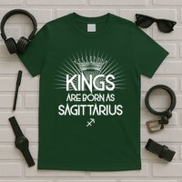 Kings Are Born As Sagittarius T-Shirt