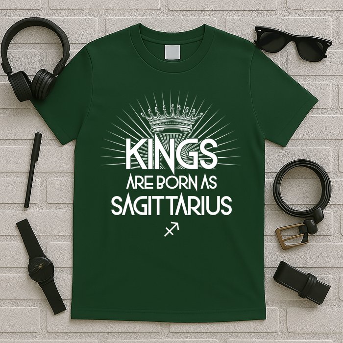 Kings Are Born As Sagittarius T-Shirt