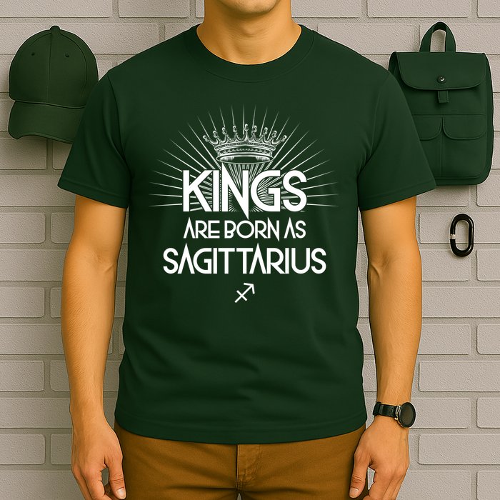 Kings Are Born As Sagittarius T-Shirt