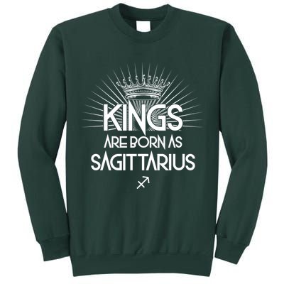 Kings Are Born As Sagittarius Tall Sweatshirt