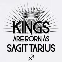 Kings Are Born As Sagittarius Garment-Dyed Sweatshirt