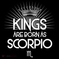 Kings Are Born As Scorpio Drawstring Bag