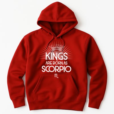 Kings Are Born As Scorpio Hoodie