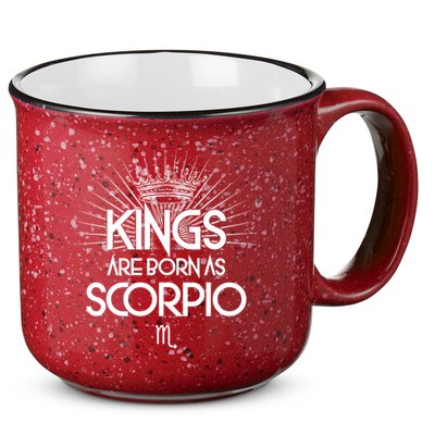 Kings Are Born As Scorpio 15oz Campfire Ceramic Mug