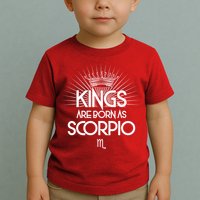 Kings Are Born As Scorpio Toddler T-Shirt