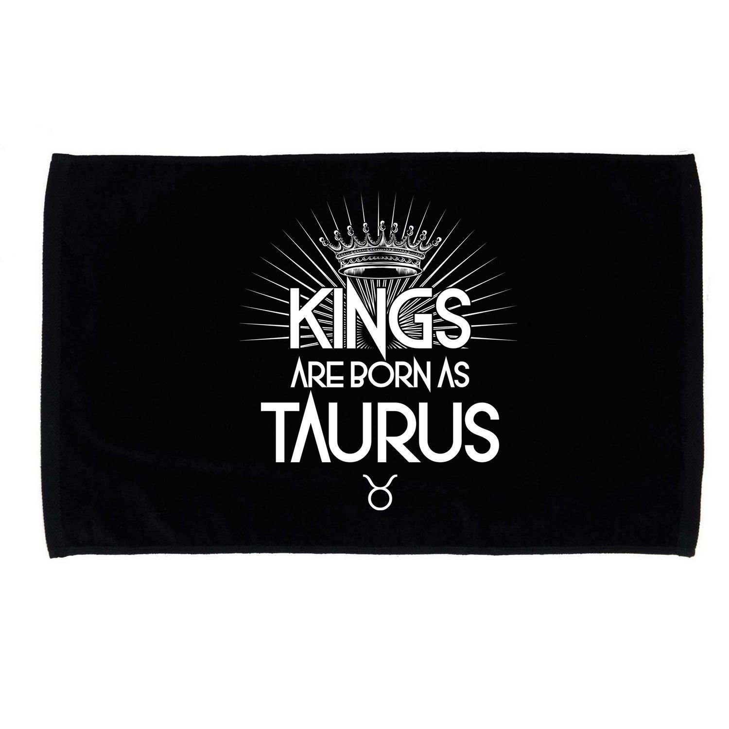 Kings Are Born As Taurus Microfiber Hand Towel