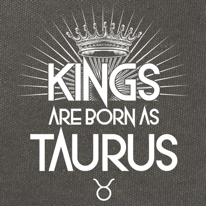 Kings Are Born As Taurus Cotton Canvas Backpack